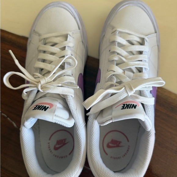 Nike Court Legacy Lift 'White/Rush Fuchsia' Sneakers Size 9.5 - Picture 3 of 7